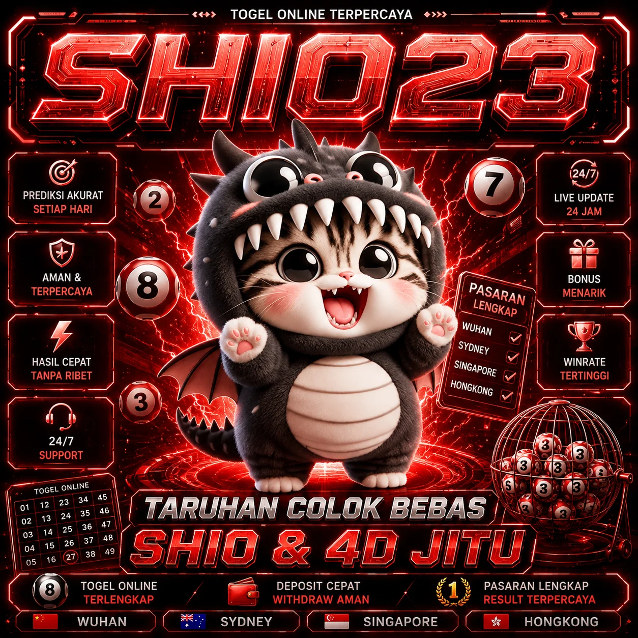 SHIO23 : Situs Togel Online Taruhan Colok Bebas, Shio & 4D Jitu