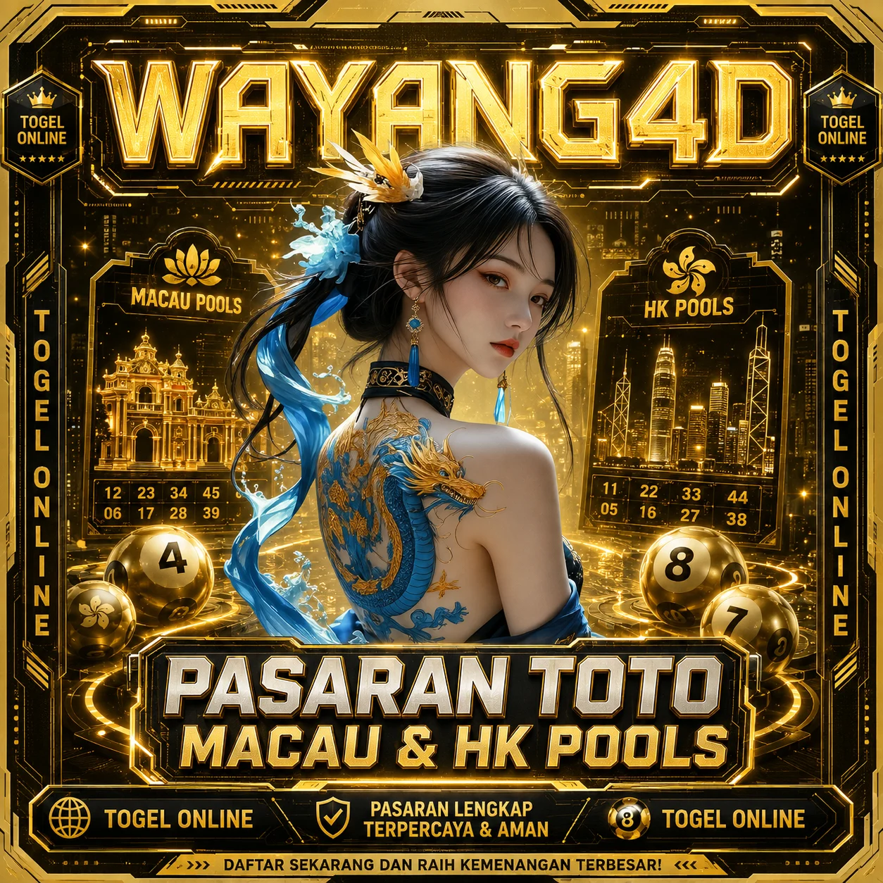 Toto Macau & HK Pools Tersedia di WAYANG4D Situs Togel Terpercaya 2026!