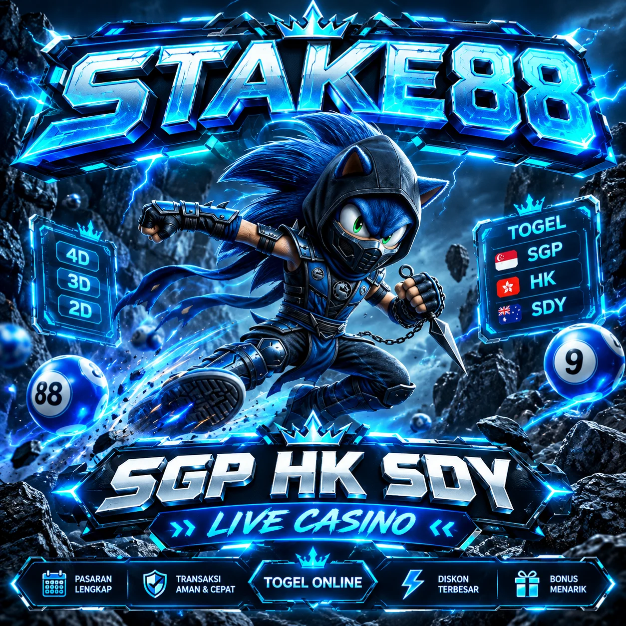 STAKE88 : Agen Togel SGP, HK, SDY Resmi & Live Casino Terlengkap