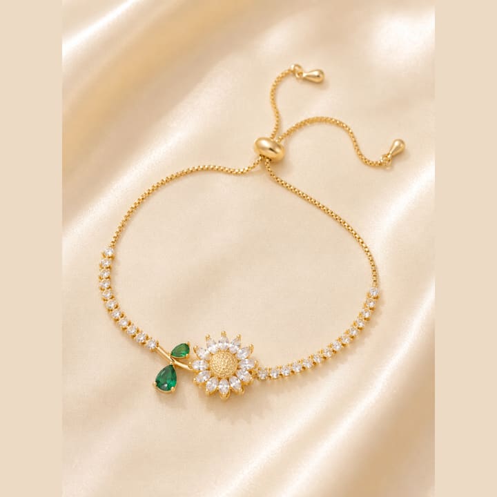 Gold Rotating Sunflower