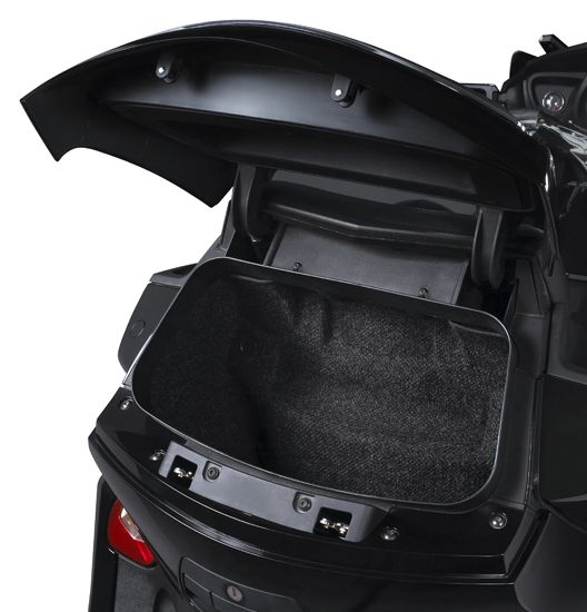 Top case moulded inside liner