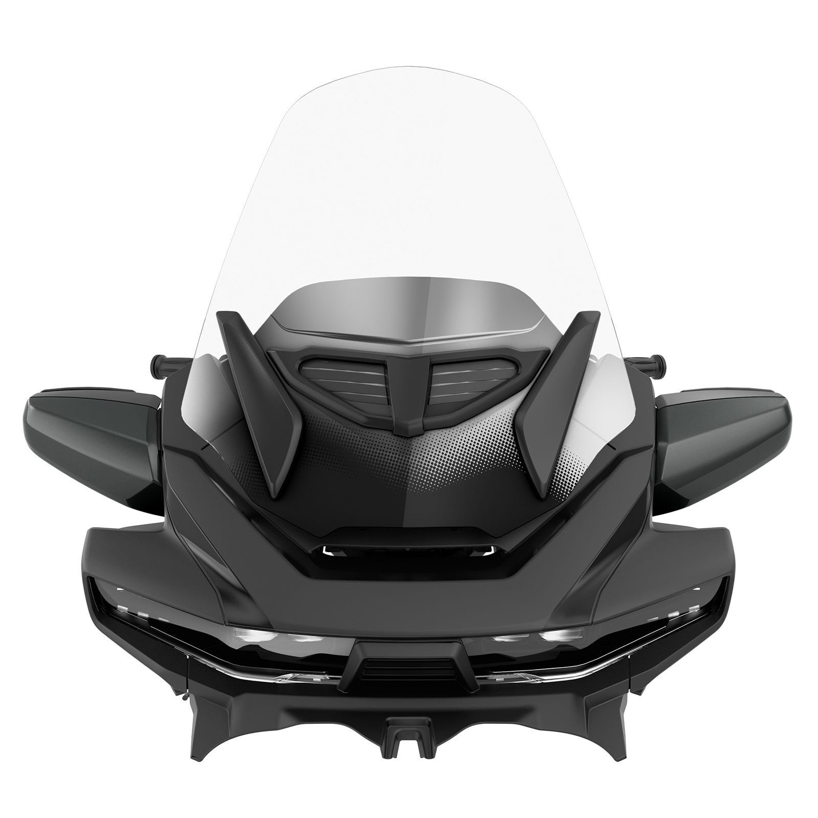 Adjustable Touring Vented Windshield - Clear