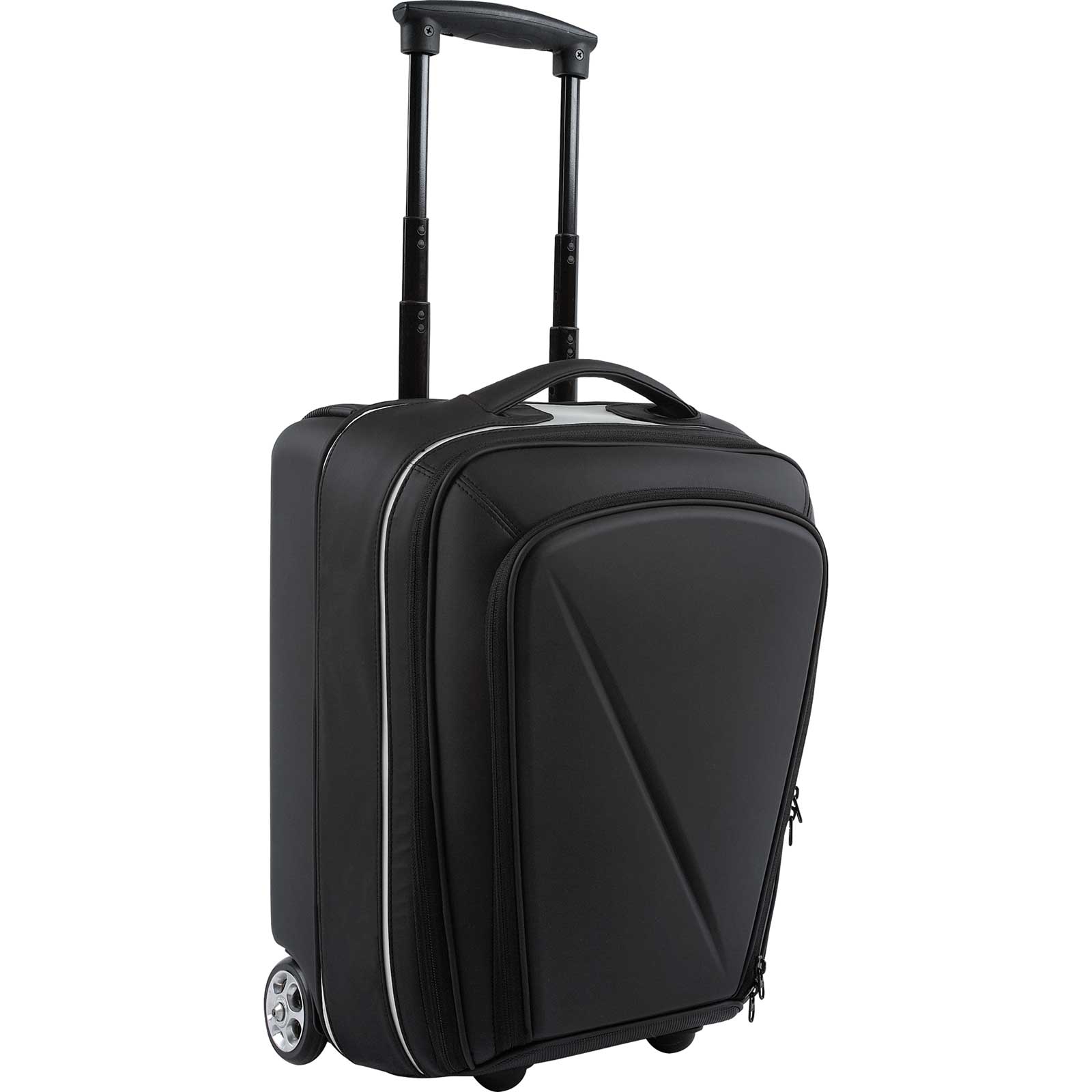 Semi-rigid front cargo travel bag