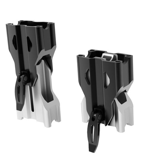 Adjustable riser for tapered handlebar
