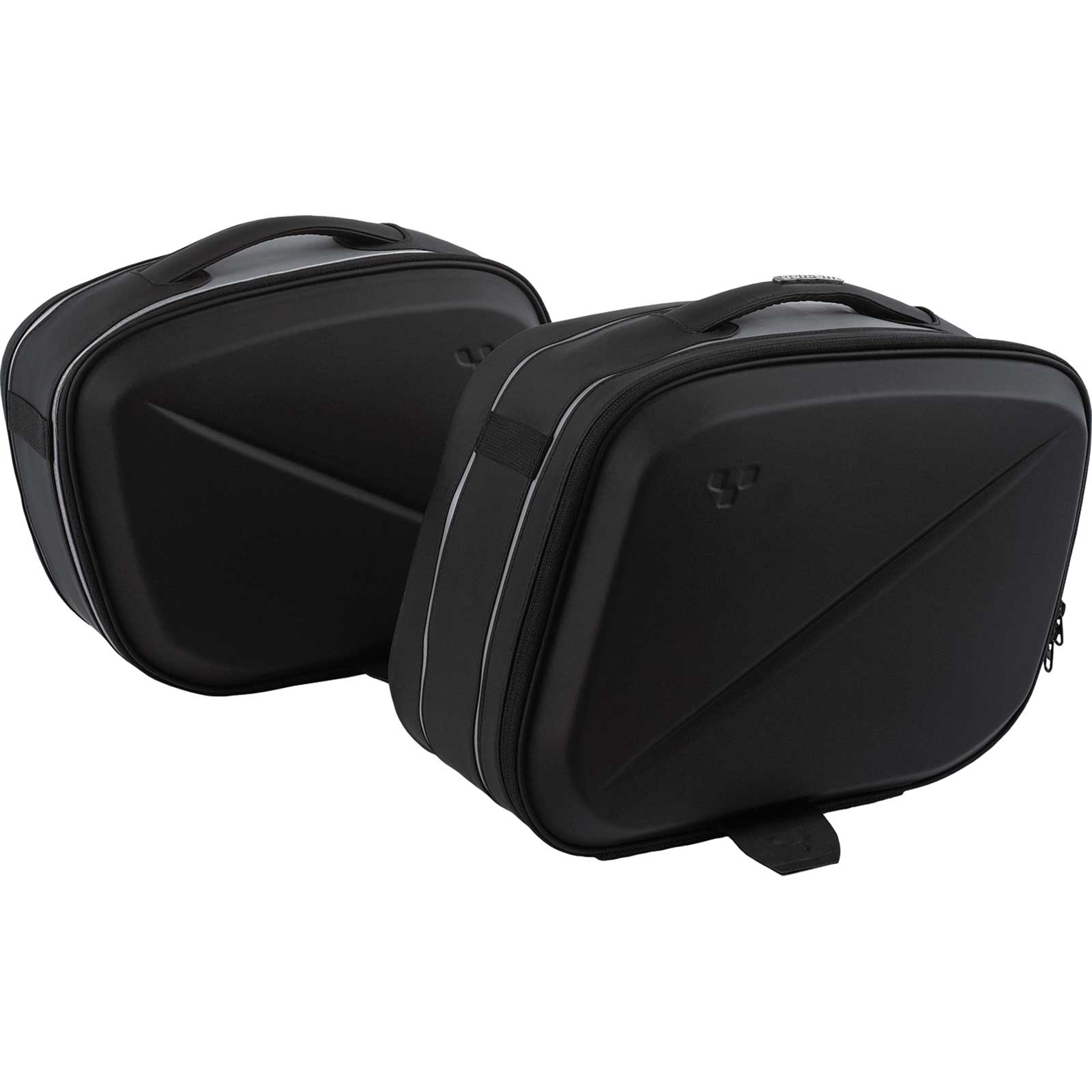 Semi-rigid rear side cargi travel bags