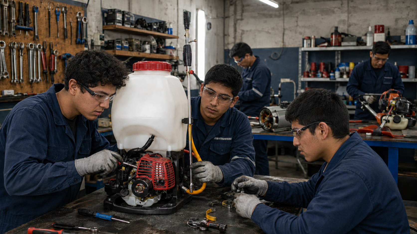 Mantenimiento y reparación de máquinas eléctricas y a combustión