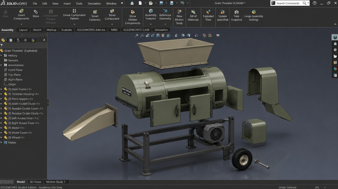 Trilladora modular adaptativo para granos andinos y cereales con cartuchos intercambiables, calibración multisensorial, visión artificial. — imagen 3