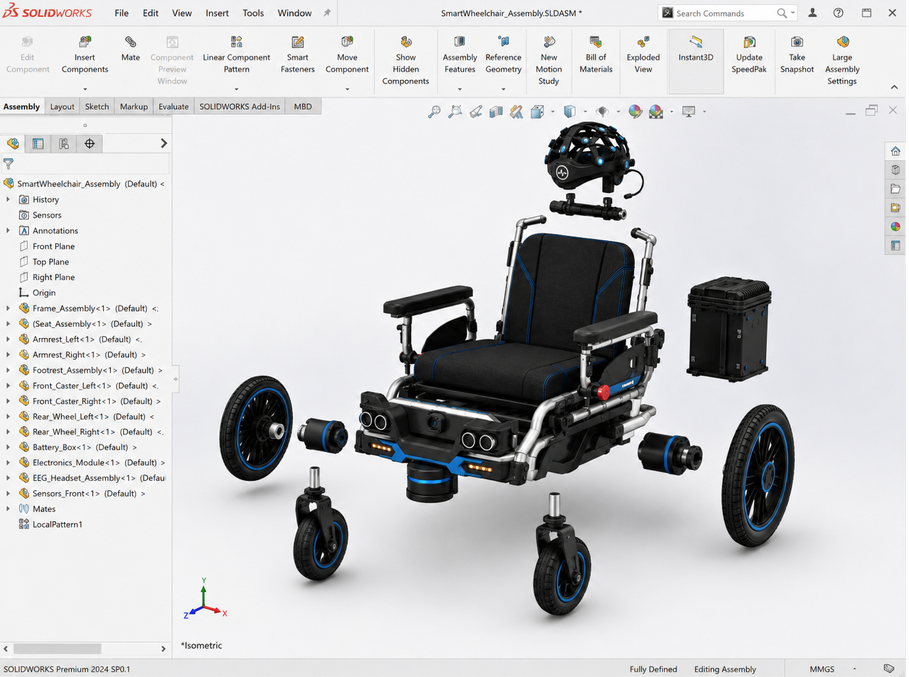 Silla de ruedas neuroasistida controlada por EEG con validación multisensorial de seguridad y monitoreo por aplicación móvil — imagen 2
