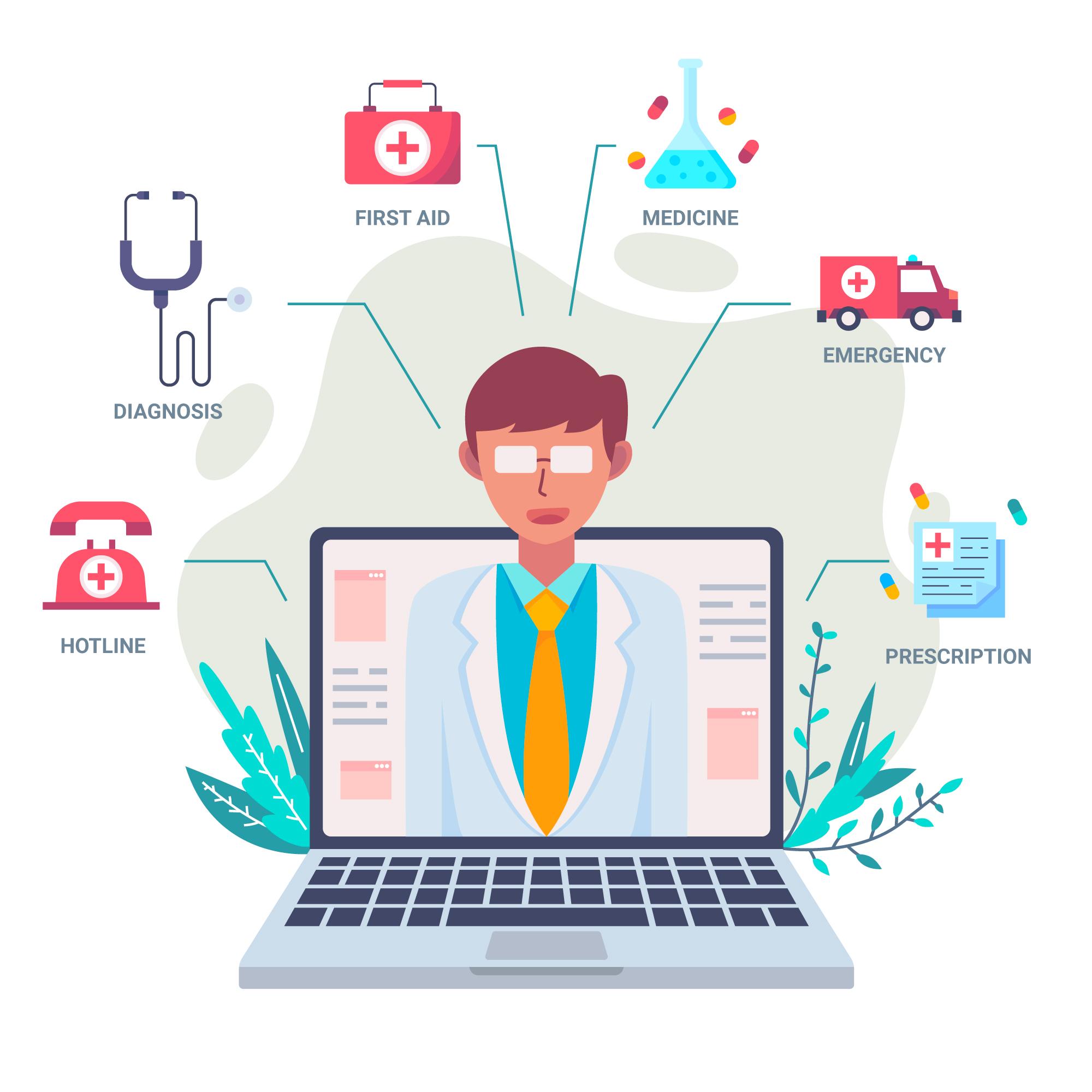 Healthcare Software Illustration