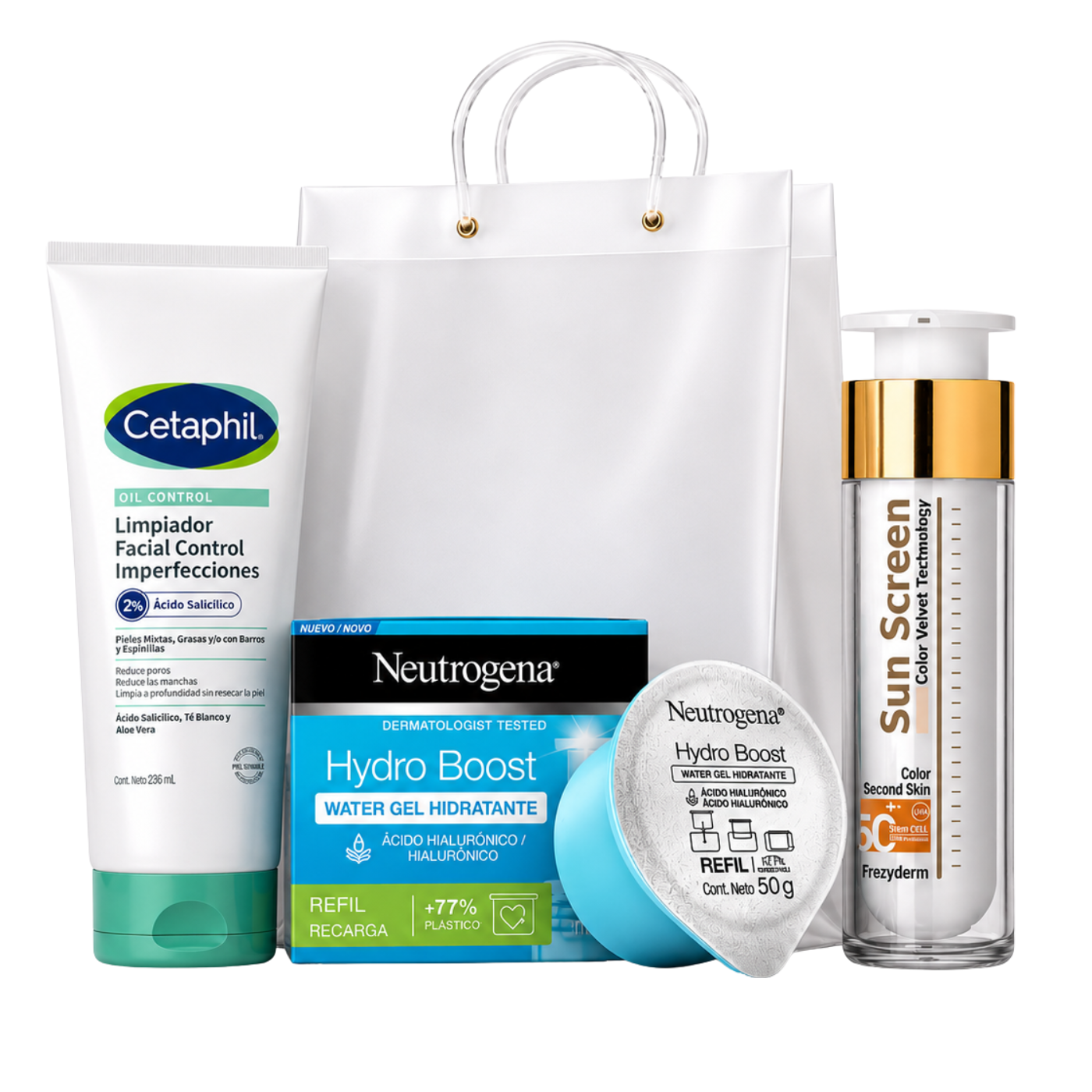 Pack Cuidado Facial Pro - Cetaphil / Neutrogena / Frezyderm