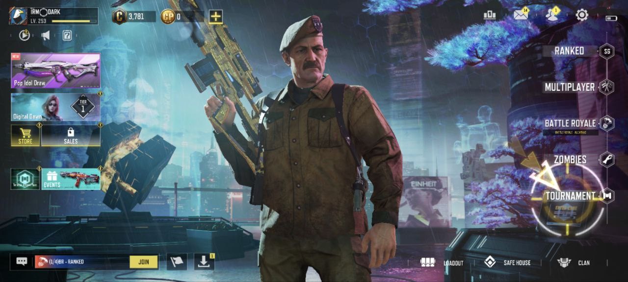 Call of Duty Mobile Account – Legend Gun(M4) – 58 Epic Guns – 43 Skins – Dance : 14