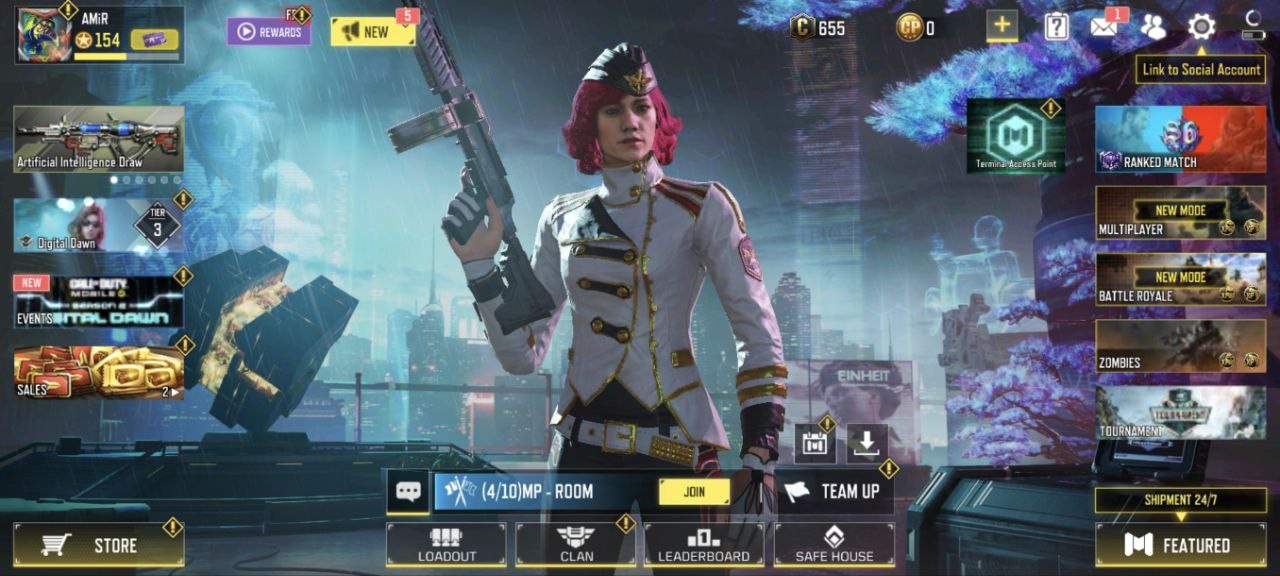 Call of Duty Mobile Account – (35 Epic Guns 55 Skins Dance : 5)