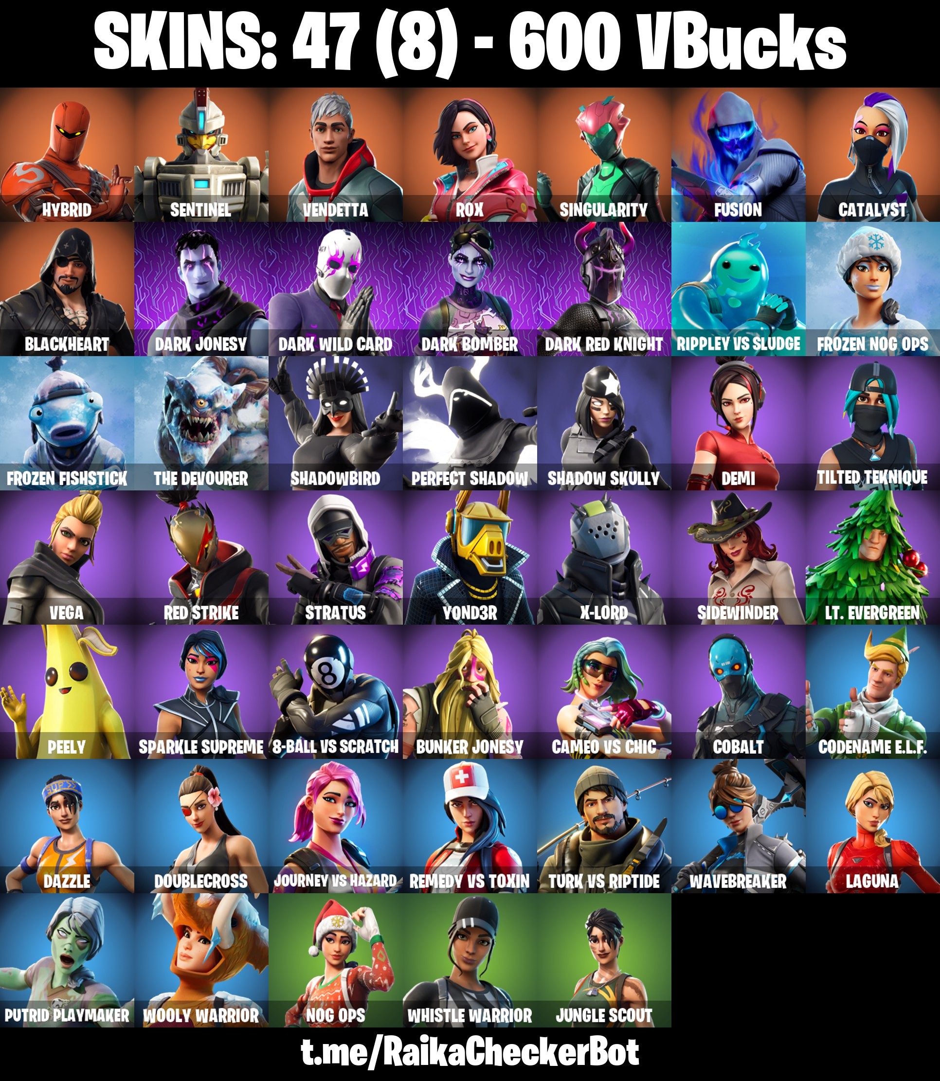 47 Skins, Merry Mint Axe, Reaper Axe, Take The Elf, Demi [PC/PSN/XBOX/Switch]