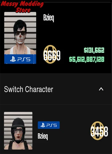 ♨️【PS5】Rank 6669 + 3458  + 5 Billion + Fast Run + Modded Outfits
