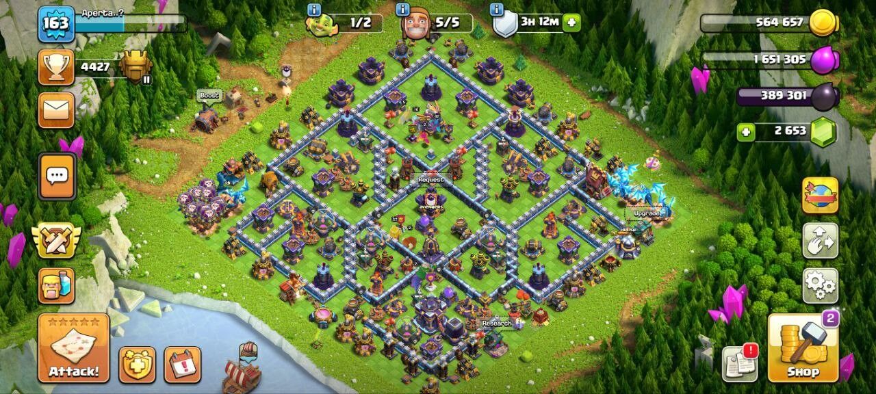 TH:15, Level 163, BK:57, AQ:76, GW:51, RC:15 (IOS/Android)