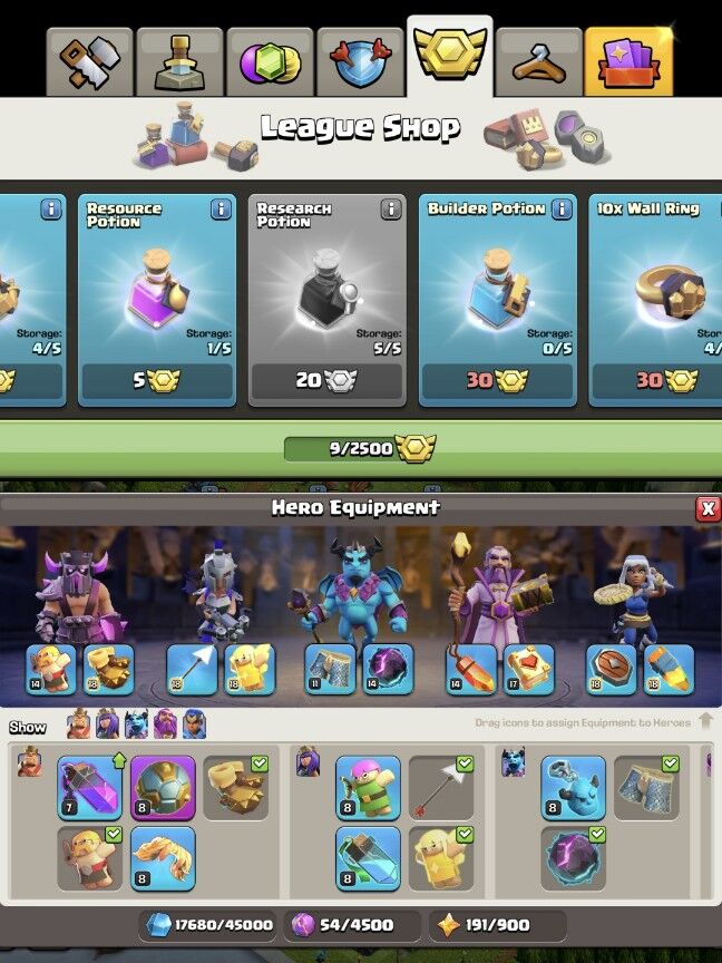 TH:15, Level 186, BK:65, AQ:78, GW:55, RC:27 (IOS/Android)