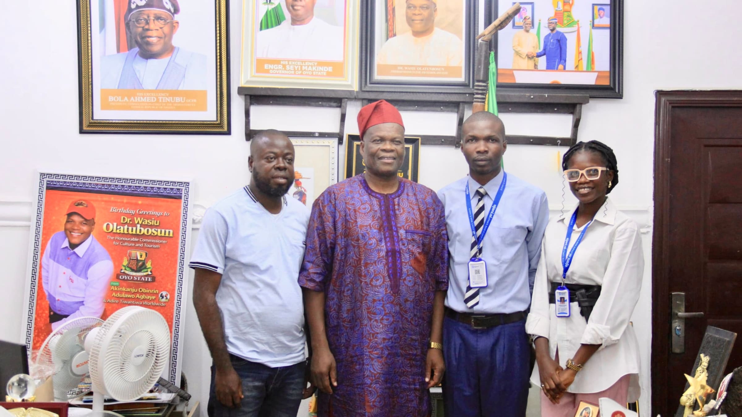 ajani digital smart Guide Limited Visits Oyo State Commissioner for Culture and Tourism to Discuss Collaboration/Partnership