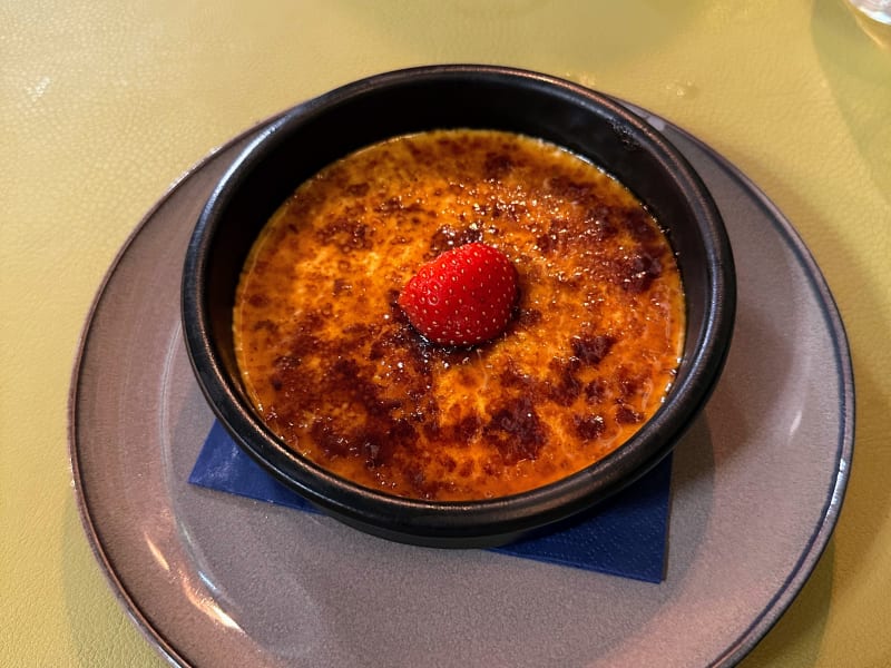 Crème brûlée at Vlaminck ‘14 Bruges