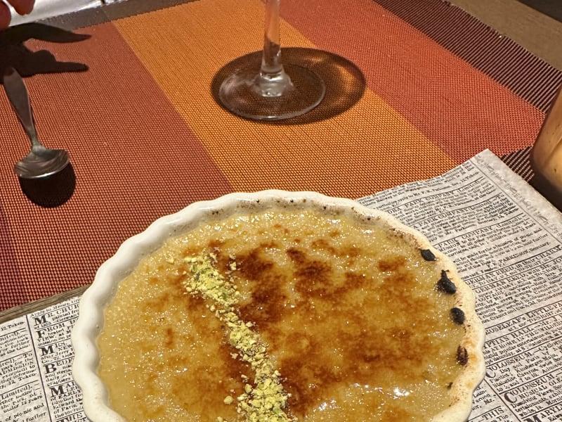 Crème brûlée at Celebrity Constellation - Tuscan Grill