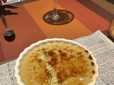 Crème brûlée at Celebrity Constellation - Tuscan Grill