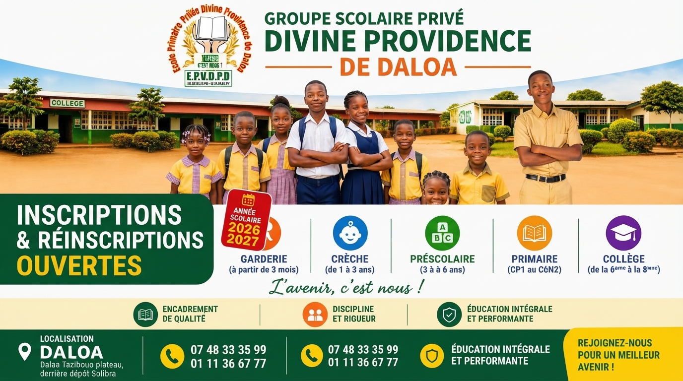 Inscriptions et réinscriptions ouvertes pour l'année 2026-2027