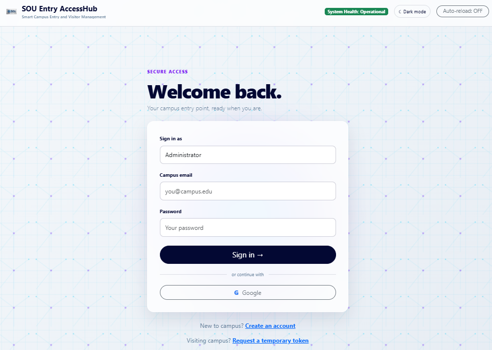 SOU Entry AccessHub
