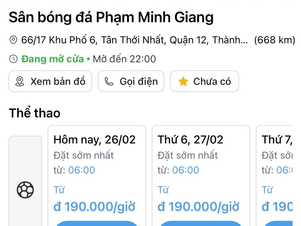 Sân Phạm Minh Giang Quận 12 – Sân Bóng Đá Cỏ Nhân Tạo Chất Lượng, Đặt Sân Online Nhanh Qua ONTO