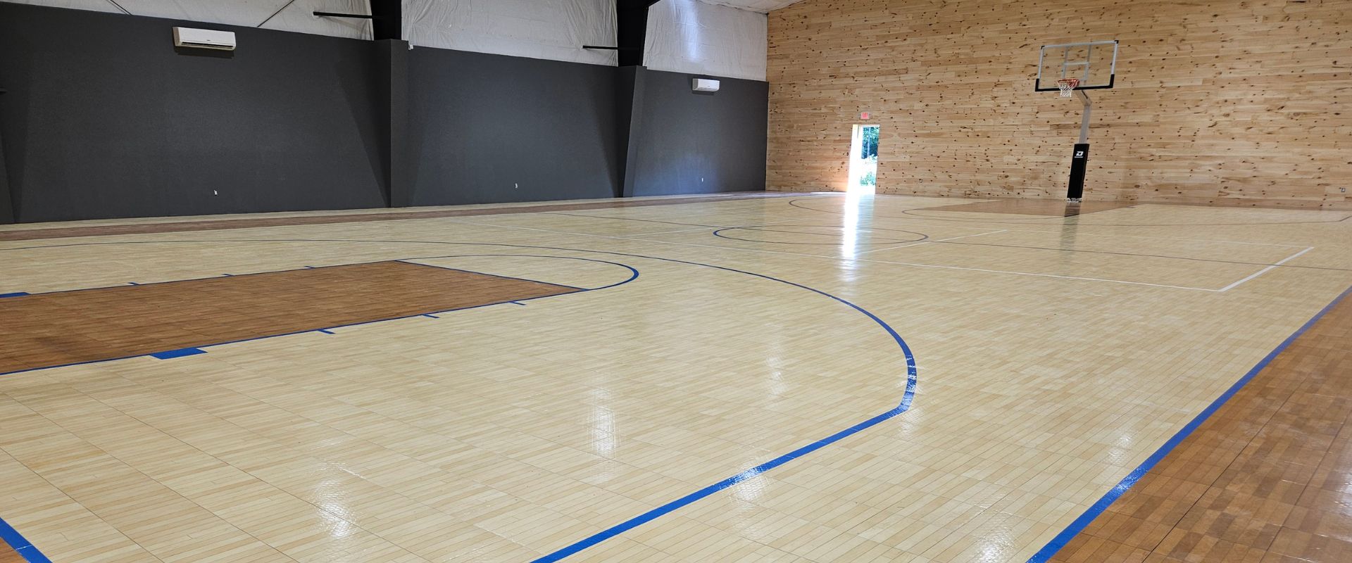 Modular tile court installation in Pennington Gap
