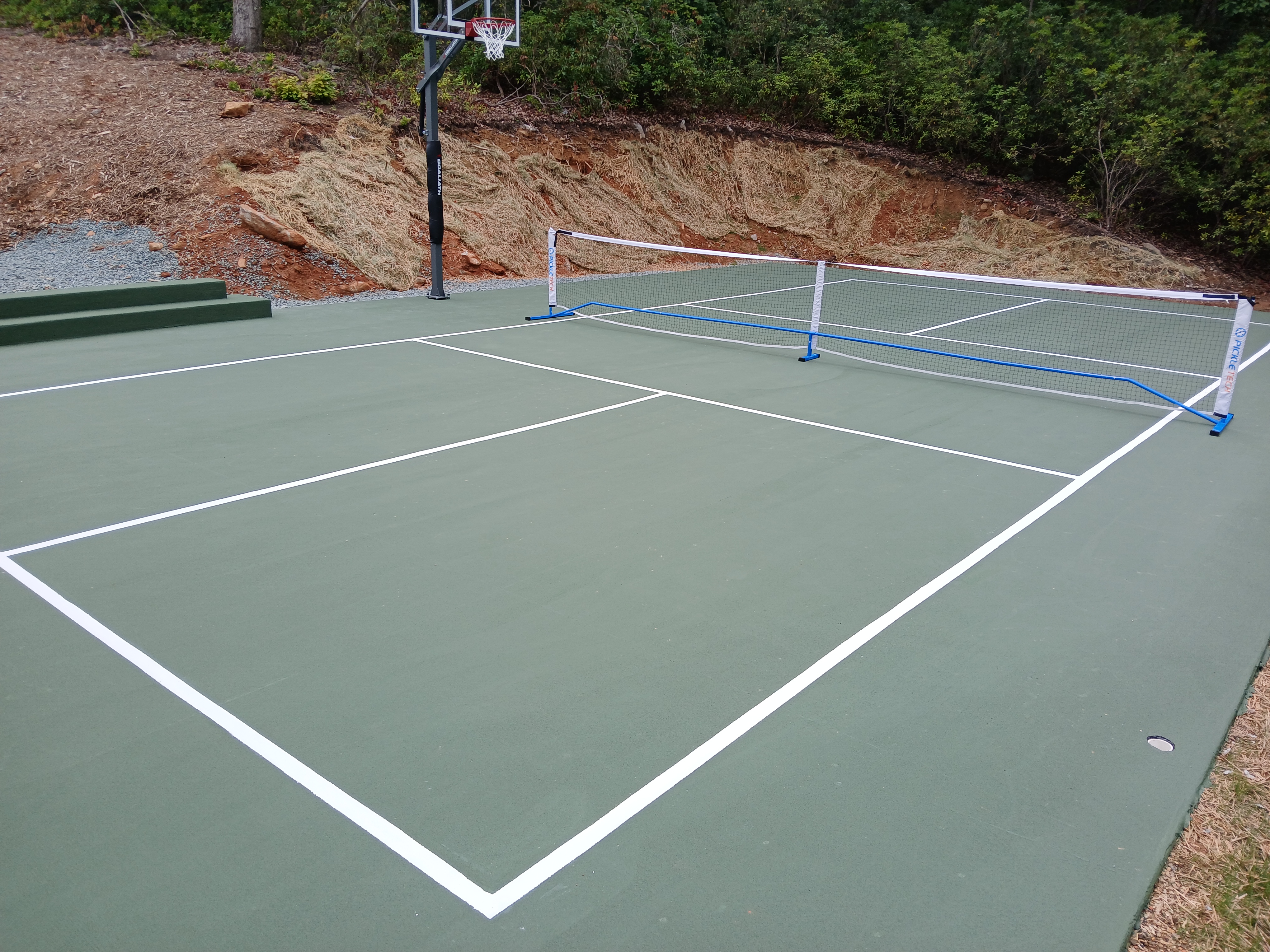 Acrylic court surface application