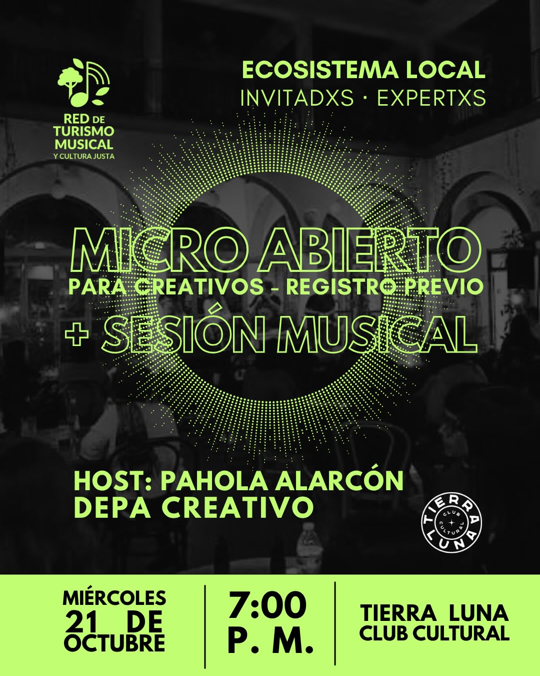Micro abierto para creativos - Sesión musical