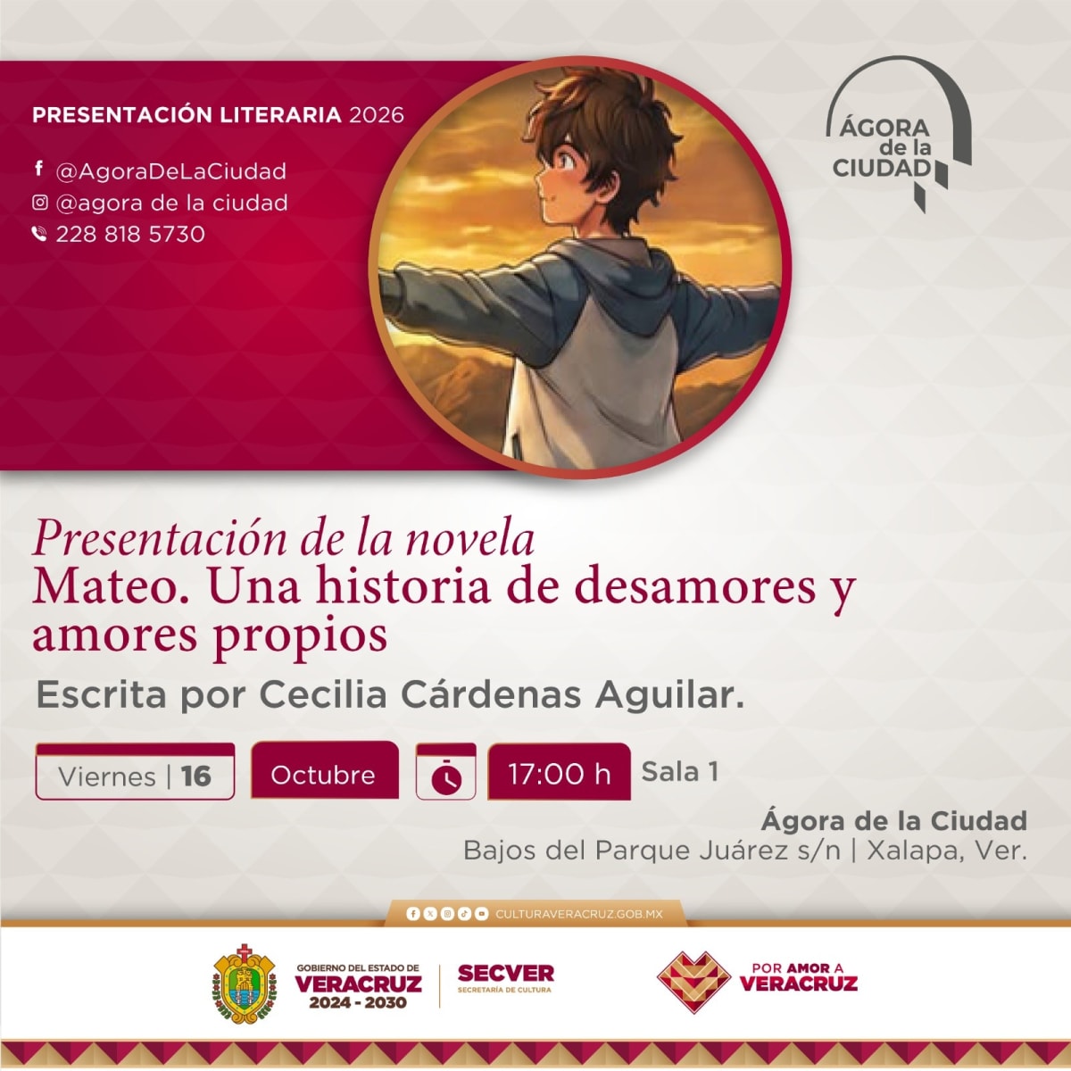 Presentación de la novela Mateo. Una historia de desamores y amores propios
