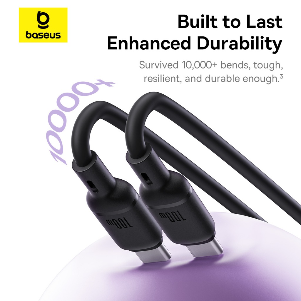 Baseus Pudding Series 100W PD Cable With E-Marker Chip