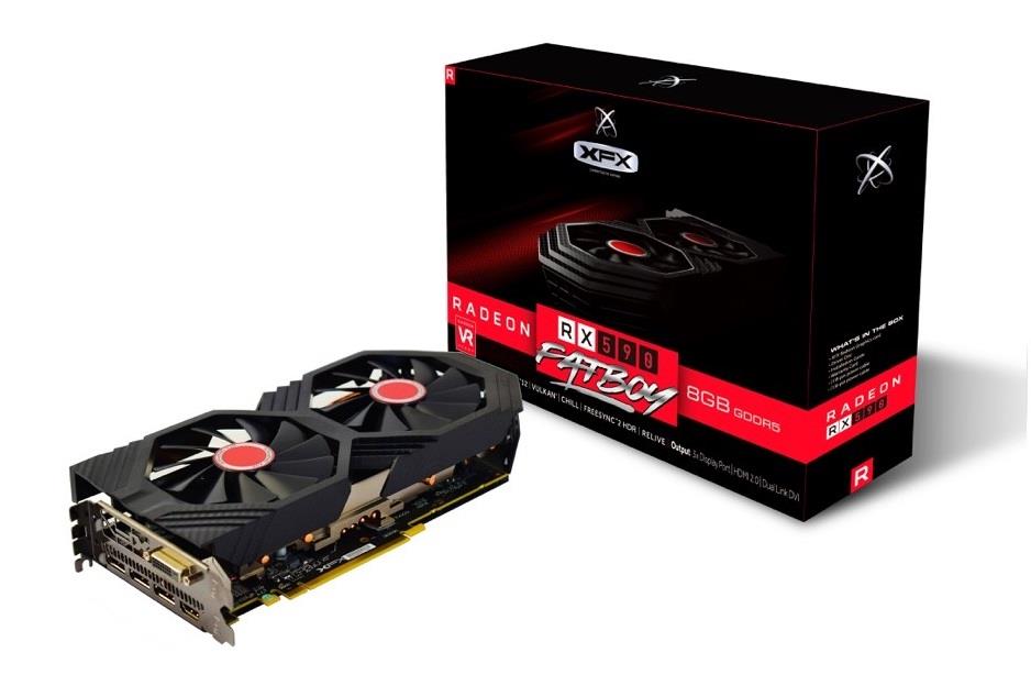 RX 590 GME XFX Fatboy Dual Fan 8GB 256BIT DX12 Golden Mouse Edition (USED)