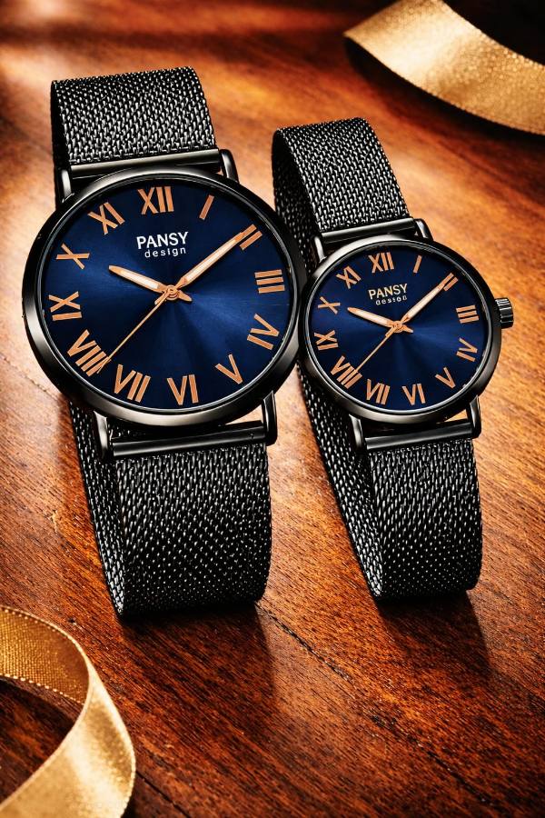 Emerald Noir Couple Watch Set