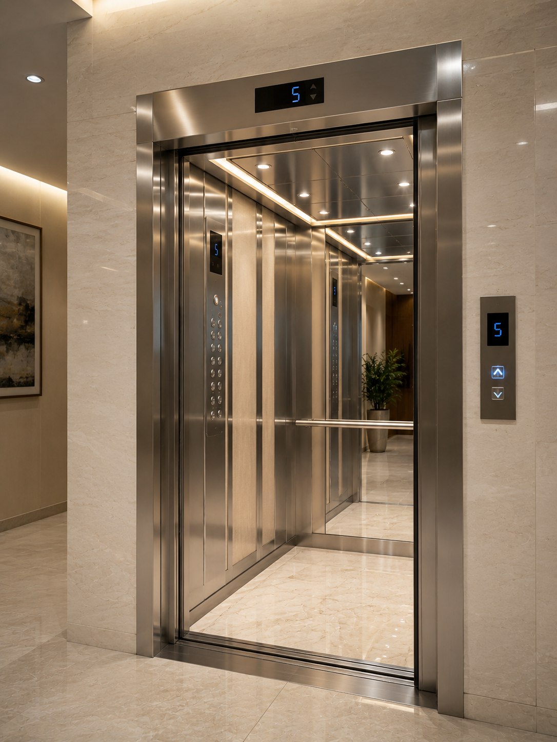 Gearless Traction Passenger Lift