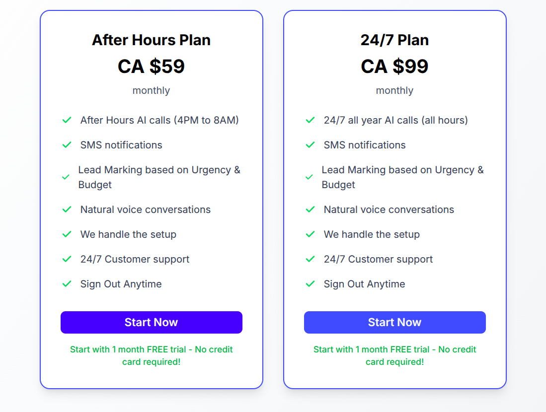 Choose a Plan & Sign Up