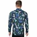Louis Vuitton Navy Blue & Green Premium Quality Long Sleeve Shirt-thumb-1
