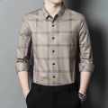 Burberry Brown Checked Premium Casual Shirt-thumb-0