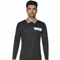 BOSS Black Interlock Cotton Polo T-shirt with Stripe Logo-thumb-0