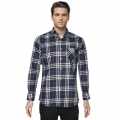 Burberry Navy Blue Premium Quality Men's Check Shirt-thumb-6