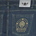 Balmain Blue Premium Ripped Denim Jeans-thumb-3