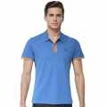 Burberry Embroidery Logo Blue Premium T-shirt-thumb-0