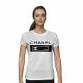 Chanel White Premium Quality Women T-shirt-thumb-0
