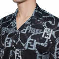 Fendi Black & White Premium Quality Designer Shirt-thumb-2
