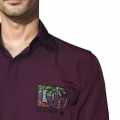 Dolce & Gabbana Wine Premium Quality Designer Shirt-thumb-3