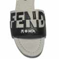 Fendi Black and Grey Premium Flat Sandals-thumb-3