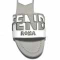 Fendi Grey and White Premium Flat Sandals-thumb-3