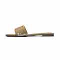 Fendi Brown and Pink Flat Sandals-thumb-1