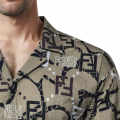 Fendi Brown Premium Quality Designer Shirt-thumb-4
