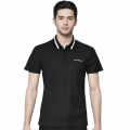 Salvatore Ferragamo Embroidered logo Black Polo T-shirt-thumb-0